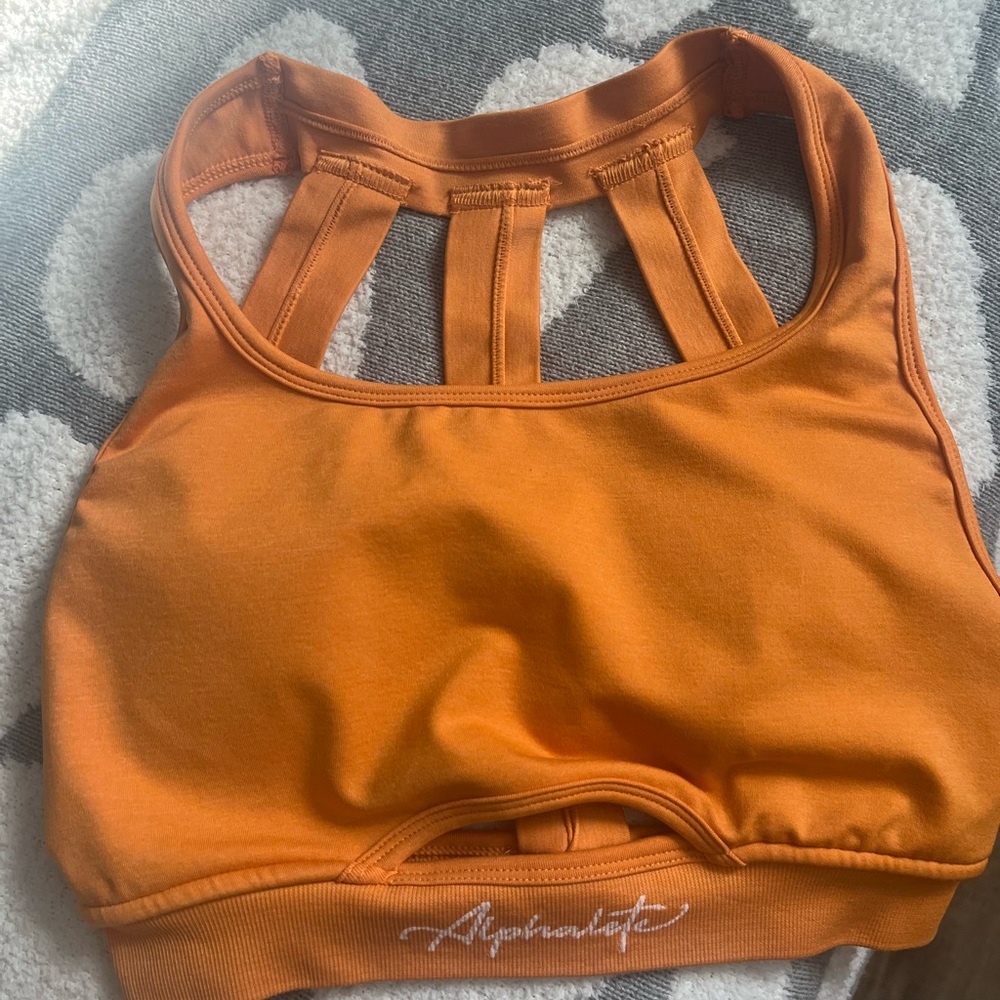 Alphalete Orange Sports Bra